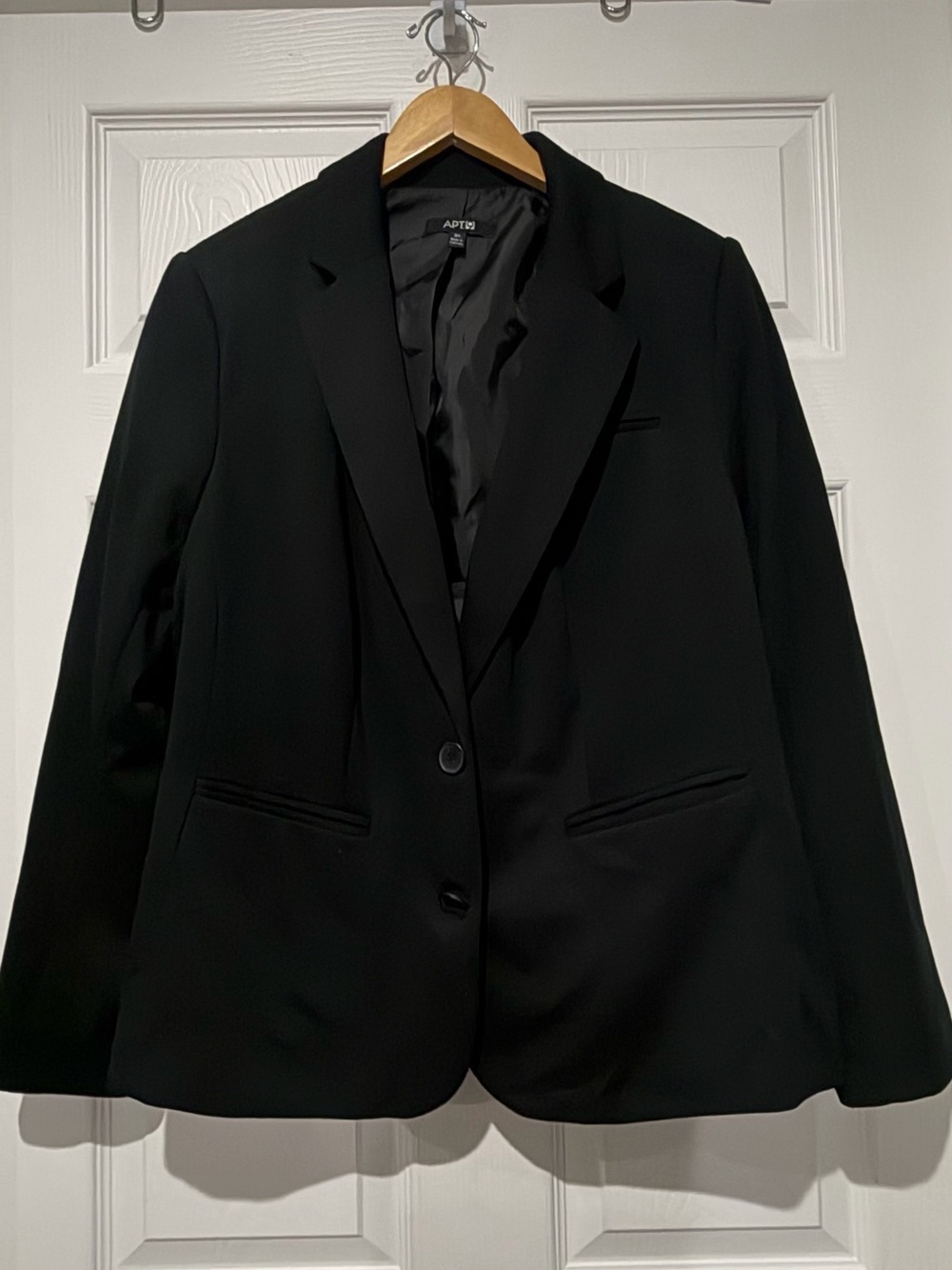 Apt. 9 Women's Black Single-Button Blazer